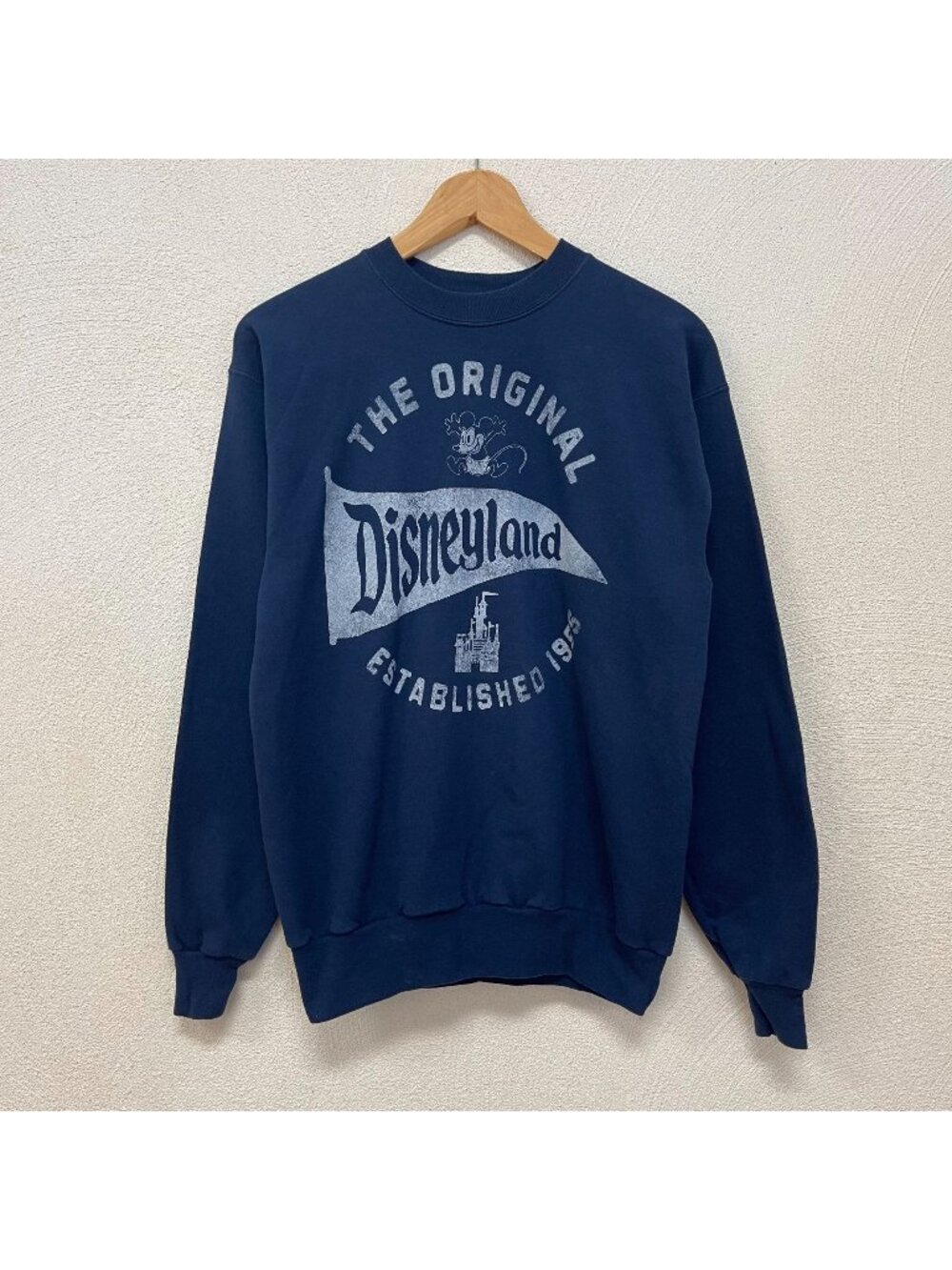 Vintage Disney Parks Disneyland Men's Blue Crewneck Sweatshirt Sz Small